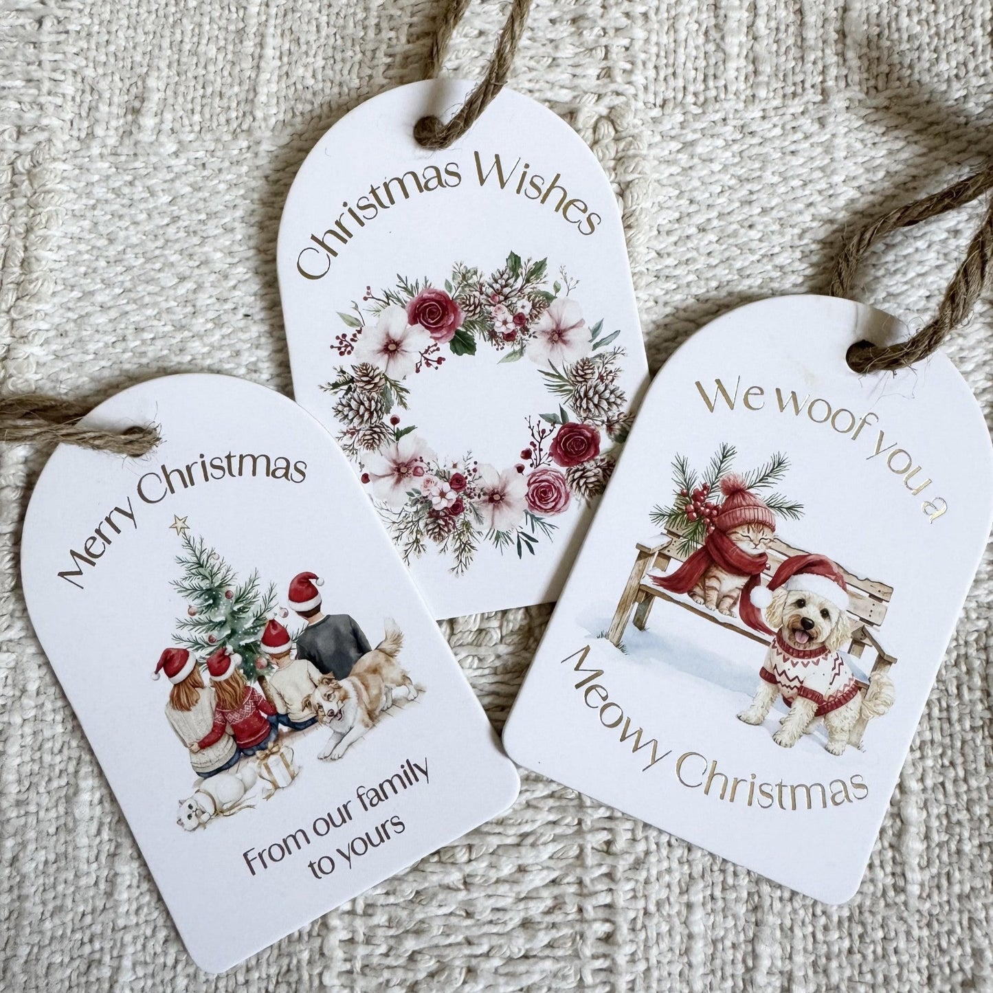 FAMILY CHRISTMAS COLLECTION GIFT TAGS (PACK OF 10)