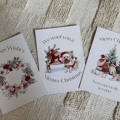 FAMILY CHRISTMAS COLLECTION CARD (ONE CARD)