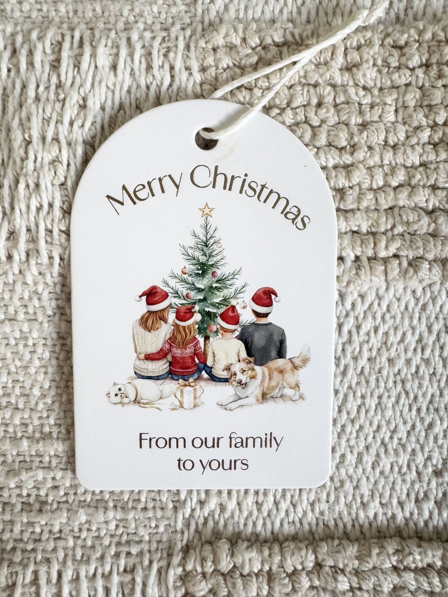 FAMILY CHRISTMAS COLLECTION GIFT TAGS (PACK OF 10)